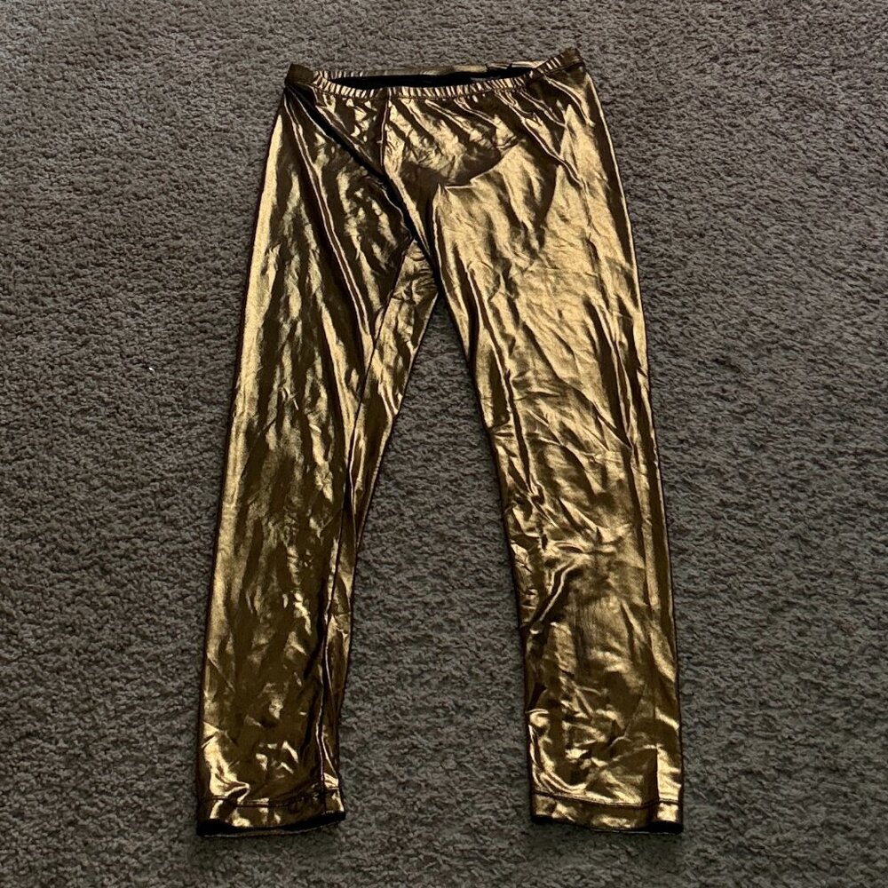 H&M Gold Metallic Leggings
